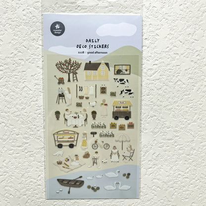 Korean Import Suatelier Travel Home Life Study Friend Stickers Scrapbooking Diy Journaling Diary Stationery Sticker School Gift Beauty World Shop