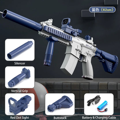 M416 Water Gun Electric Pistol Shooting Toy Full Automatic Summer Shoot Beach Outdoor Fun Toy For Children Boys Girl Adults Gift Beauty World Shop