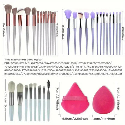 Makeup Brush Set Soft Fluffy Professiona Cosmetic Foundation Powder Eyeshadow Kabuki Blending Make Up Brush Beauty Tool Makeup Beauty World Shop