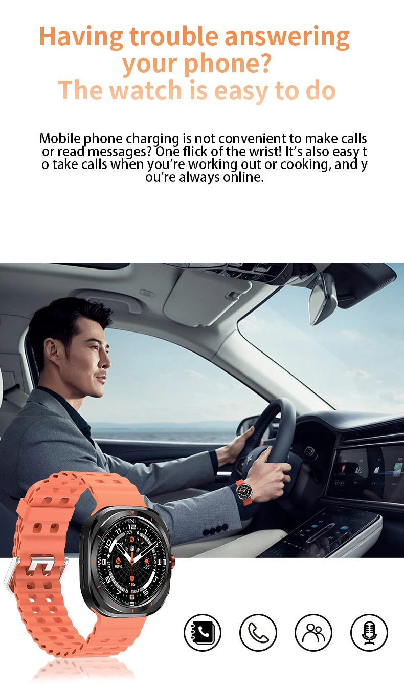 G.L Wear 2025 New Smartwatch for Men Heart Rate Monitoring Bluetooth Calling Fitness Tracking Pedometer Men's Smartwatch Beauty World Shop