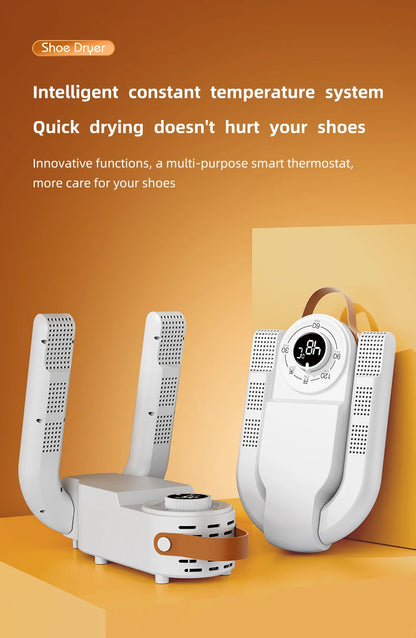 HOMEFISH Intelligent Shoe Dryer Quick Drying Deodorizing Sterilizing Adjustable Timer Household Shoe Warmer And Heater Beauty World Shop