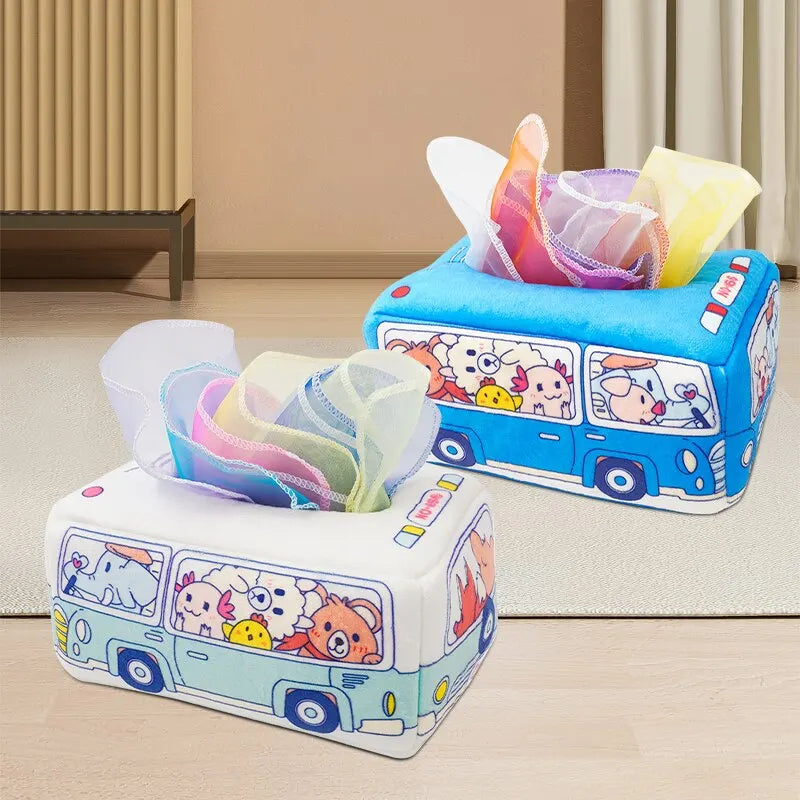 Baby Paper Drawer Toy Baby Cant Tear Paper Towel Box Paper Drawer Cloth Book Childrens Finger Exercise Soothing Toy Beauty Fashion