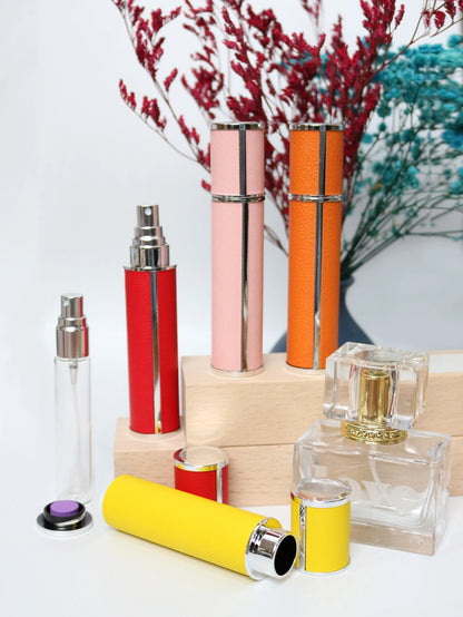 10ml Luxury Leather Wrapped Glass Perfume Spray Bottle, Portable Mini Refillable Perfume Atomizer, BPA-Free Cosmetic Container Beauty World Shop