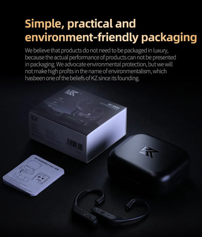 KZ AN01 Wireless Bluetooth 5.4 Cable Ear Hook With Charging Case For KZ Castor PRO PR2 PR3 ZSXPRO ZVXPRO Krila