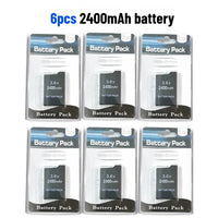 6PCS 2400mAh