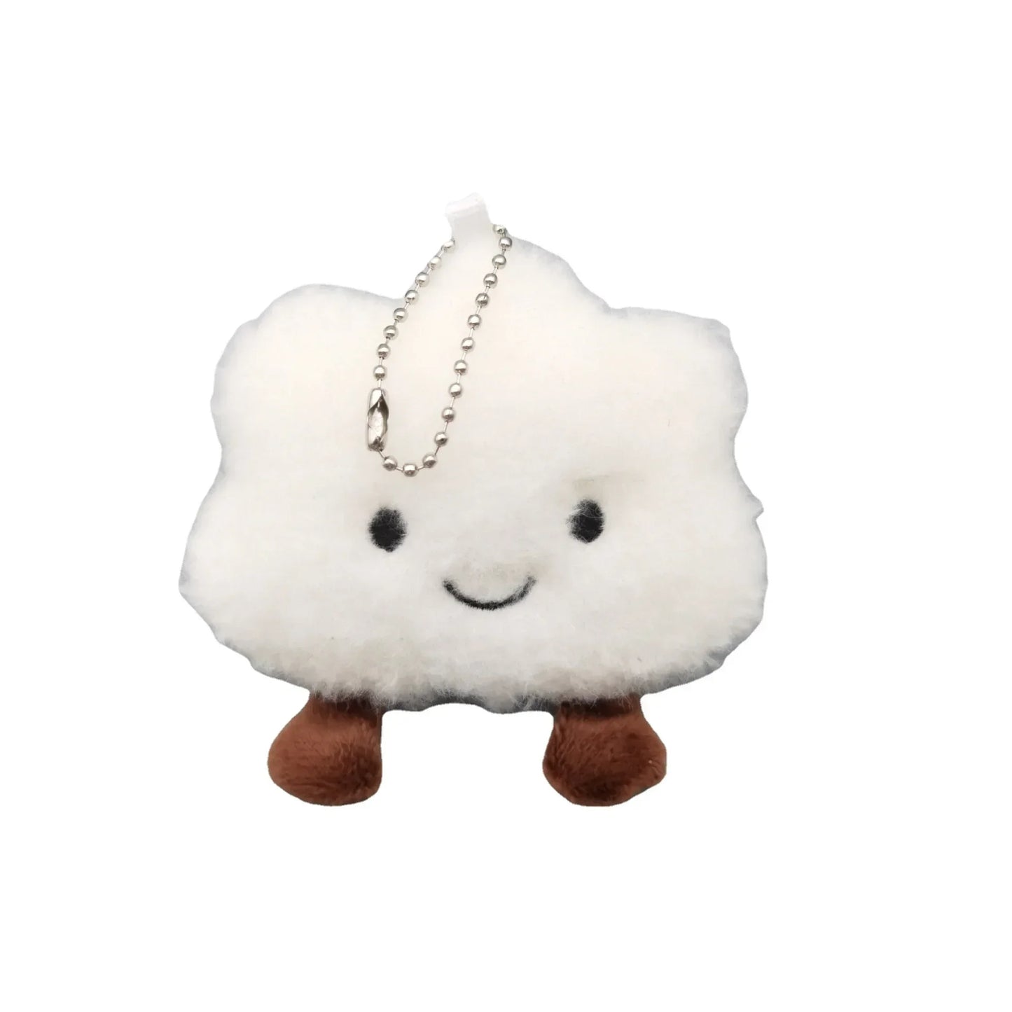10Pcs/Set Lovely Plush White Cloud Keychain Pendant Toys Wholesale Price Beauty World Shop