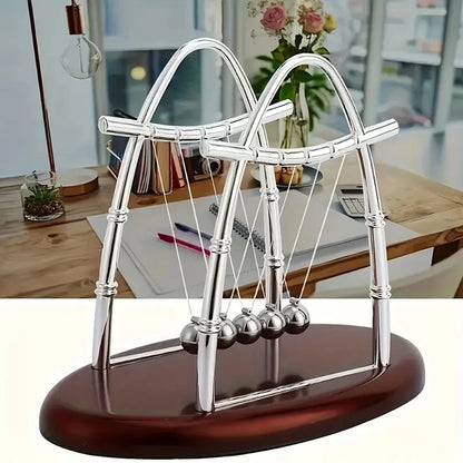 Newton Cradle Balance Steel Balls Perpetual Motion Collision Ball School Teaching Physics Science Pendulum Toy Home Decoration Beauty World Shop
