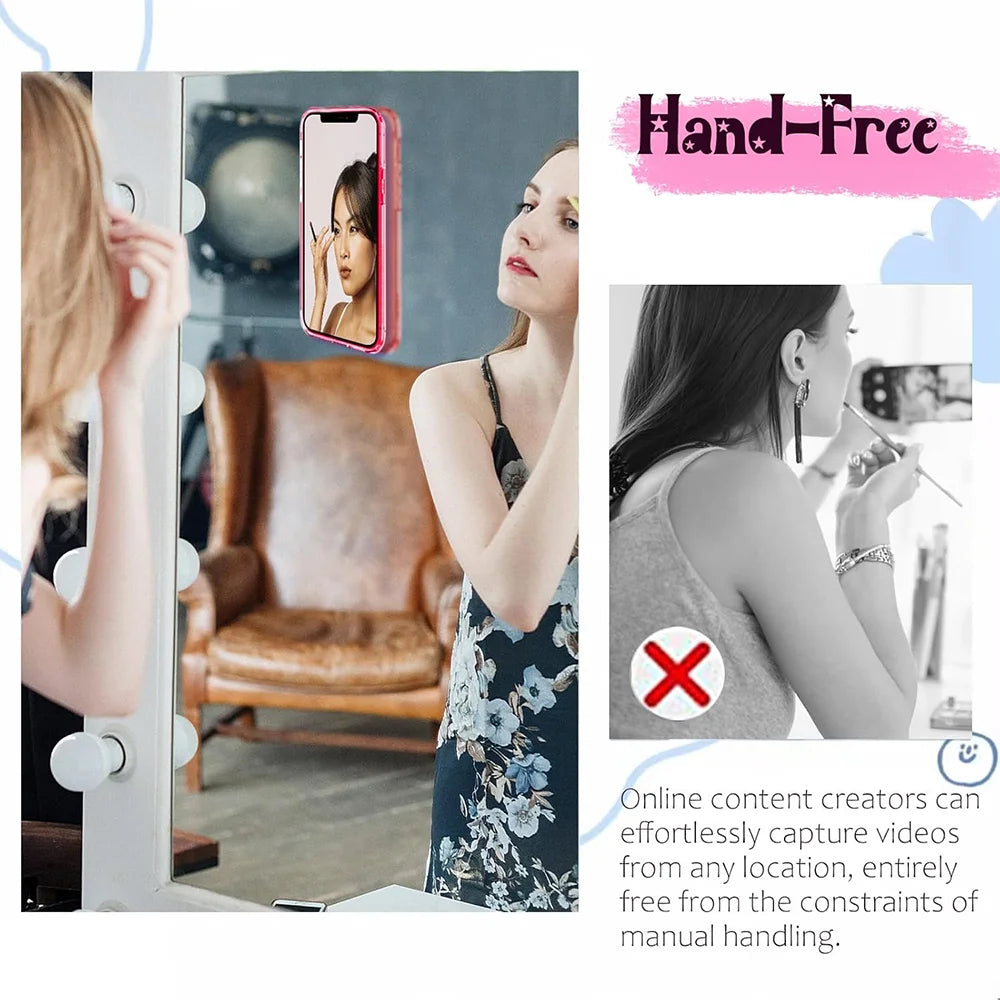 Candy Color Silicone Suction Phone Case Mount Non Slip Suction Cup Phone Stand Silicone Phone Holder For Selfies and Videos Beauty World Shop