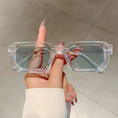 New Men Vintage Rectangle Frame Sunglasses Fashion Retro Sun Glasses Luxury Brand Design Glasses UV400 Eyewear Women Goggles Beauty World Shop