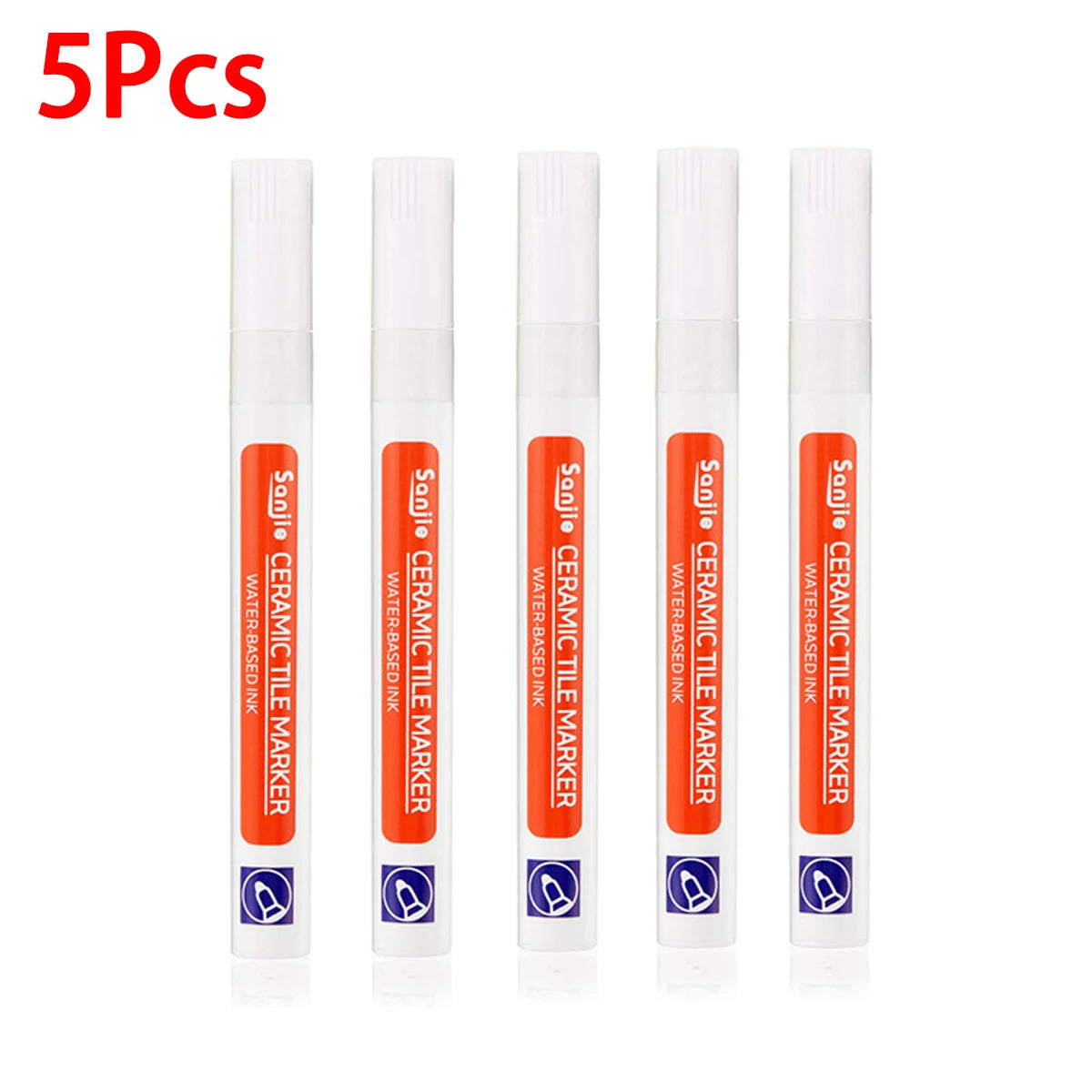 1Pcs Waterproof Ceramic Tile Grout Marker Pen, White Tile Repair Pen with Anti-Mold Filler, Bathroom Floor Tile Gap Cleaning Pen Beauty World Shop