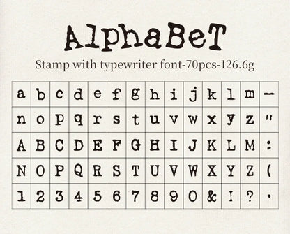 Journal GO 70pcs/set Wooden Rubber Alphabet Letter Number Stamp Set for Card Collage Junk Journal Scrapbooking DIY Standard Seal Beauty World Shop