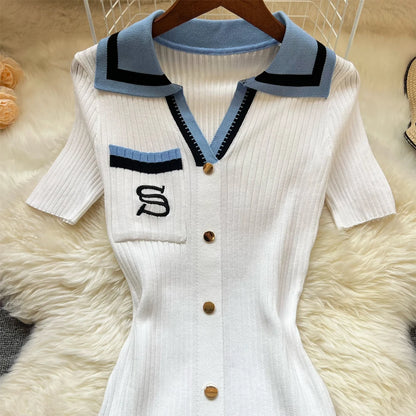 YuooMuoo Brand Fashion Summer Knitted Dress Women 2025 New Y2K Embroidery Long Bodycon Sweater Dress Streetwear Lady Vestidos Beauty World Shop