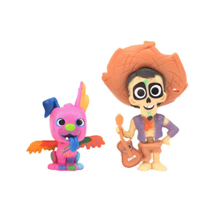 8pcs/set Movie Pixars COCO Cute Character Figure Model Toys Beauty World Shop