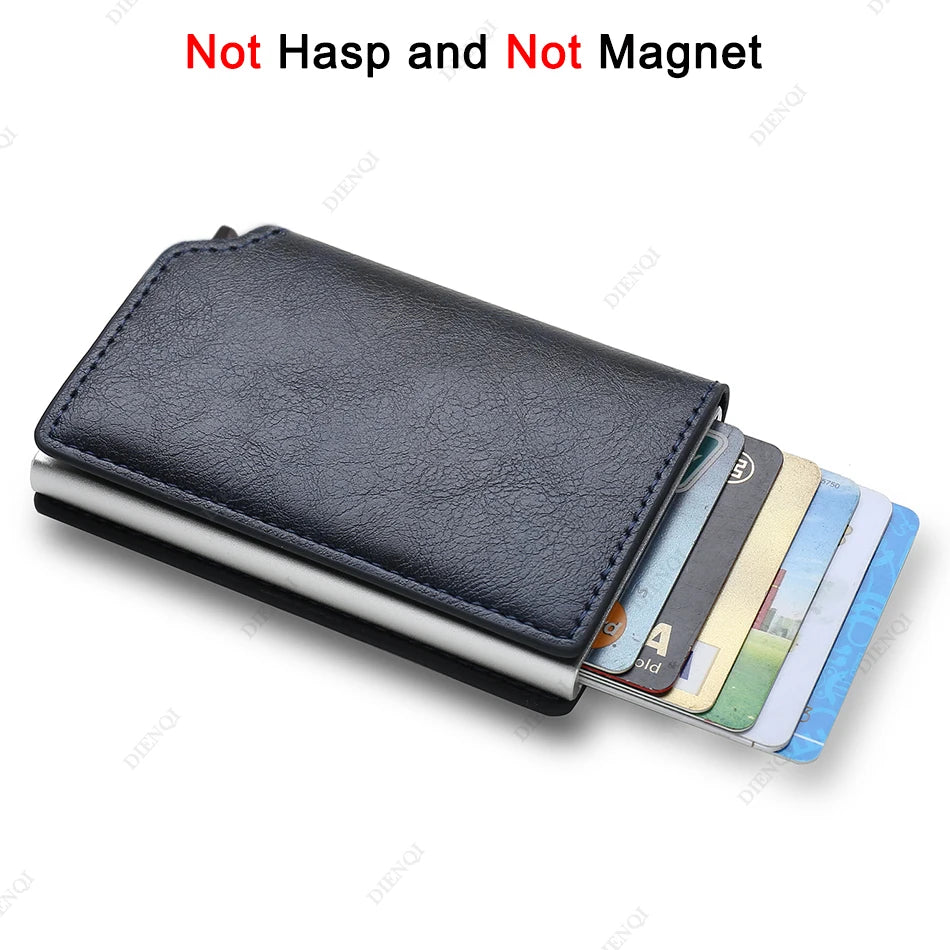 Anti Thief Rfid Credit Card Holder Smart Minimalist Wallet Pocket Men Women Slim Cardholder Bank Cash Creditcard Case Bag Purse Beauty World Shop