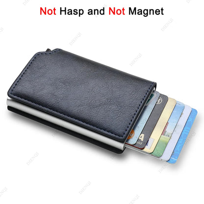Anti Thief Rfid Credit Card Holder Smart Minimalist Wallet Pocket Men Women Slim Cardholder Bank Cash Creditcard Case Bag Purse Beauty World Shop