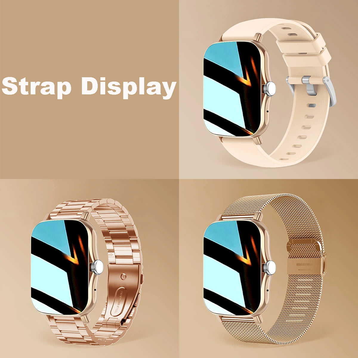 1.83'' Waterproof Smart Watch with Message Answer Call Sleep Monitoring Sports Pedometer Information Alerts For iPhone Android Beauty World Shop