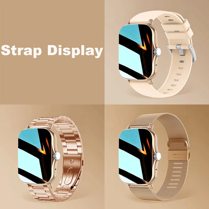 1.83'' Waterproof Smart Watch with Message Answer Call Sleep Monitoring Sports Pedometer Information Alerts For iPhone Android Beauty World Shop