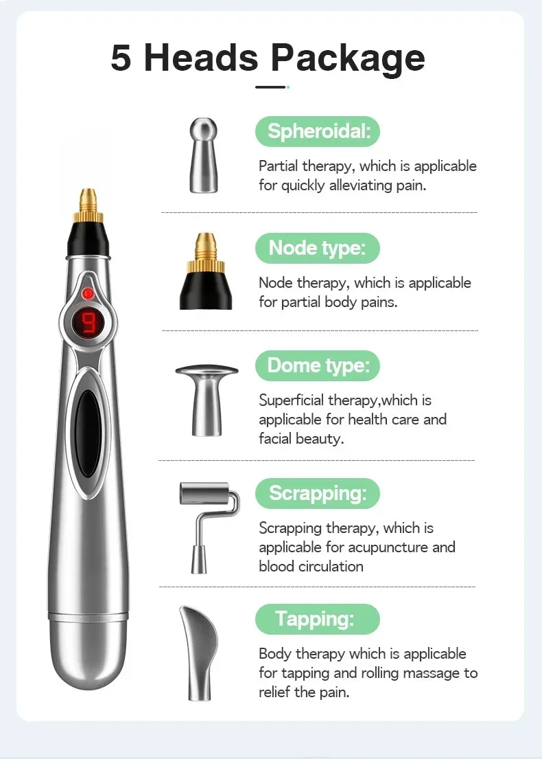 Electronic Acupuncture Pen Acupuncture Point Meridian Energy Meridian Massage Acupuncture Acup Pain Relieving Health Care Tool Beauty World Shop