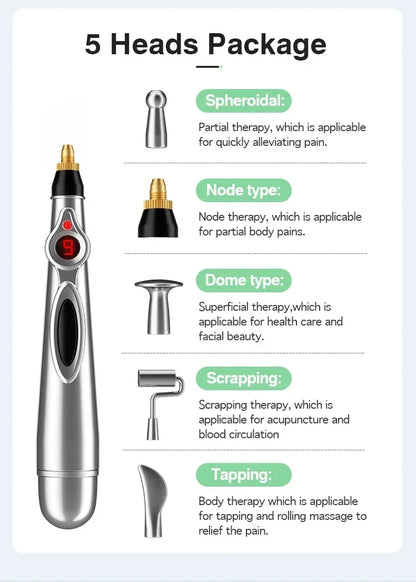Electronic Acupuncture Pen Acupuncture Point Meridian Energy Meridian Massage Acupuncture Acup Pain Relieving Health Care Tool Beauty World Shop