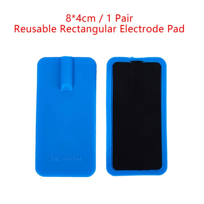 1Pair Muscle Stimulator Electrode Pads Muscle Pain Relief Replacement Pads for Tens Body Toning Therapy Machine Accessories Beauty World Shop