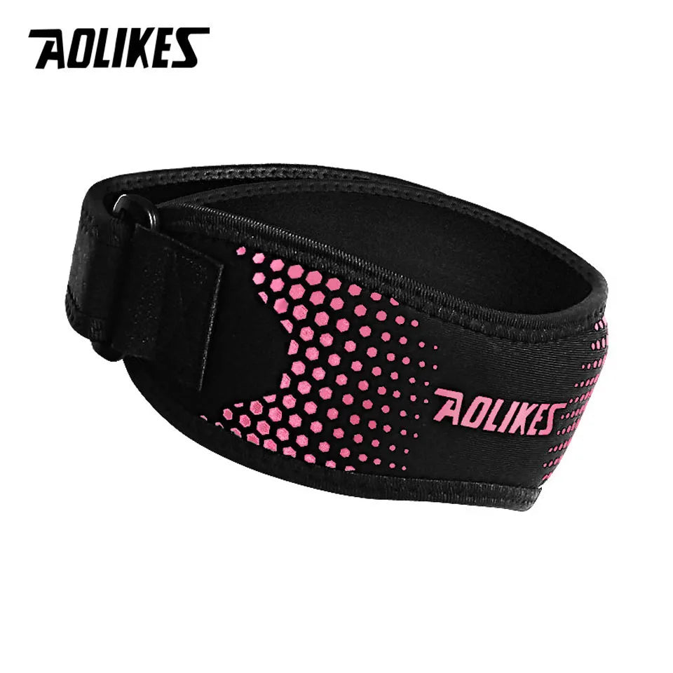 AOLIKES 1PCS Knee Braces for Knee Pain,Patella Knee Support Strap,Adjustable Patellar Tendon Stabilizer Band for Basketball Beauty World Shop