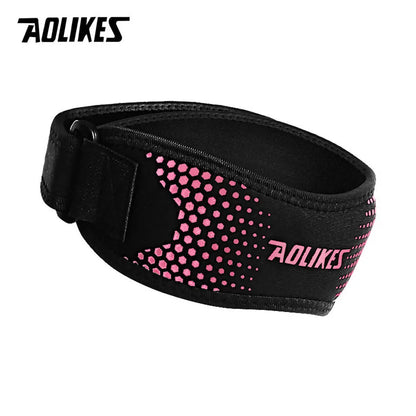 AOLIKES 1PCS Knee Braces for Knee Pain,Patella Knee Support Strap,Adjustable Patellar Tendon Stabilizer Band for Basketball Beauty World Shop