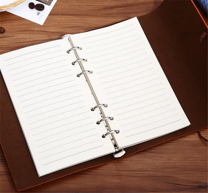 45 Sheets A5 A6 A7 Loose Leaf Notebook Refill Spiral Binder Inner Page Line Blank craft  Grid Inside Paper Stationery Beauty World Shop