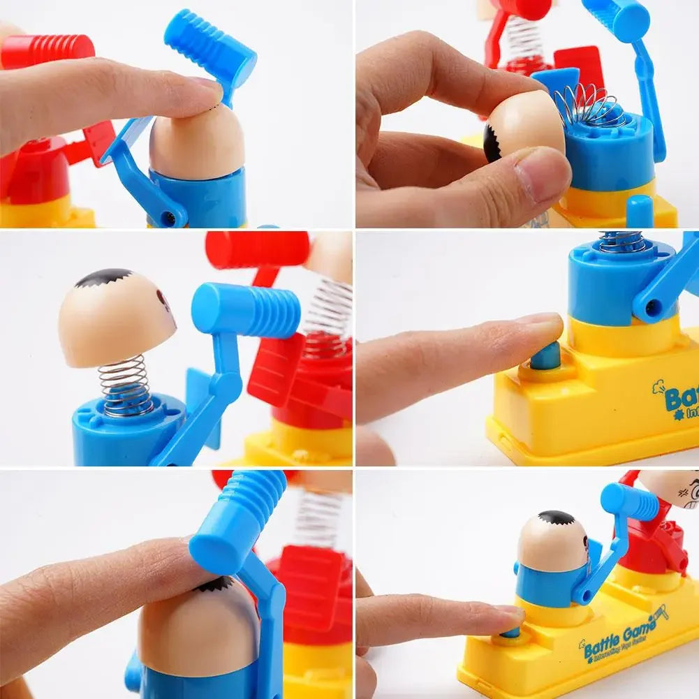 Mini Children's Head Knocking Little Man Fighting Red and Blue Attack and Defense Twin Parent Child Finger Fighting Game Machine Beauty Fashion