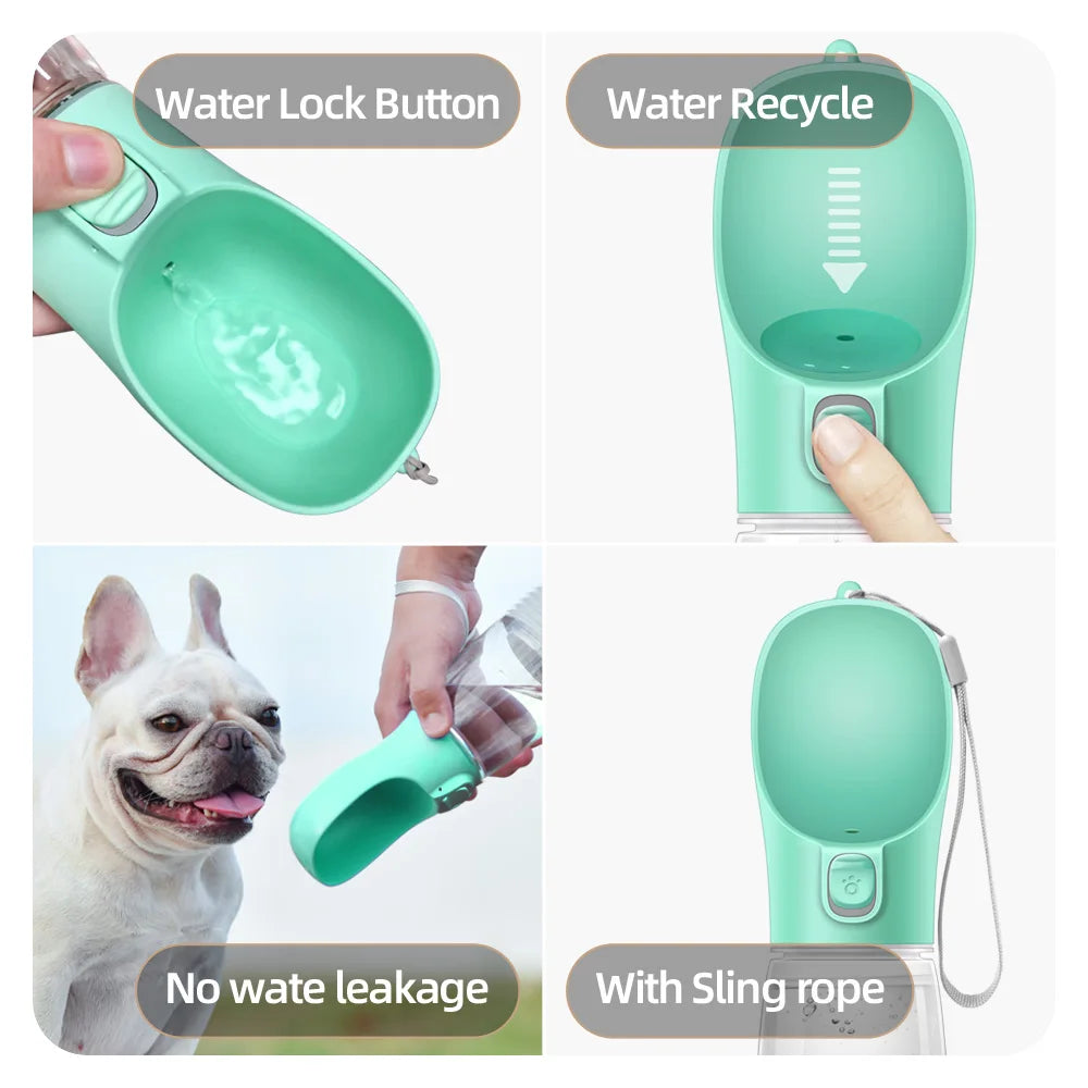 Portable Dog Water Bottle For Small Large Dogs Cat Outdoor Leakproof Walking Drinking Bowls Chihuahua French Bulldog Supplies Beauty World Shop