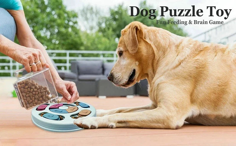 Dog Puzzle Toys Slow Feeder Interactive Increase IQ Food Dispenser Non-Slip Slowly Eating Bowl Cat Dogs Food Games Beauty World Shop