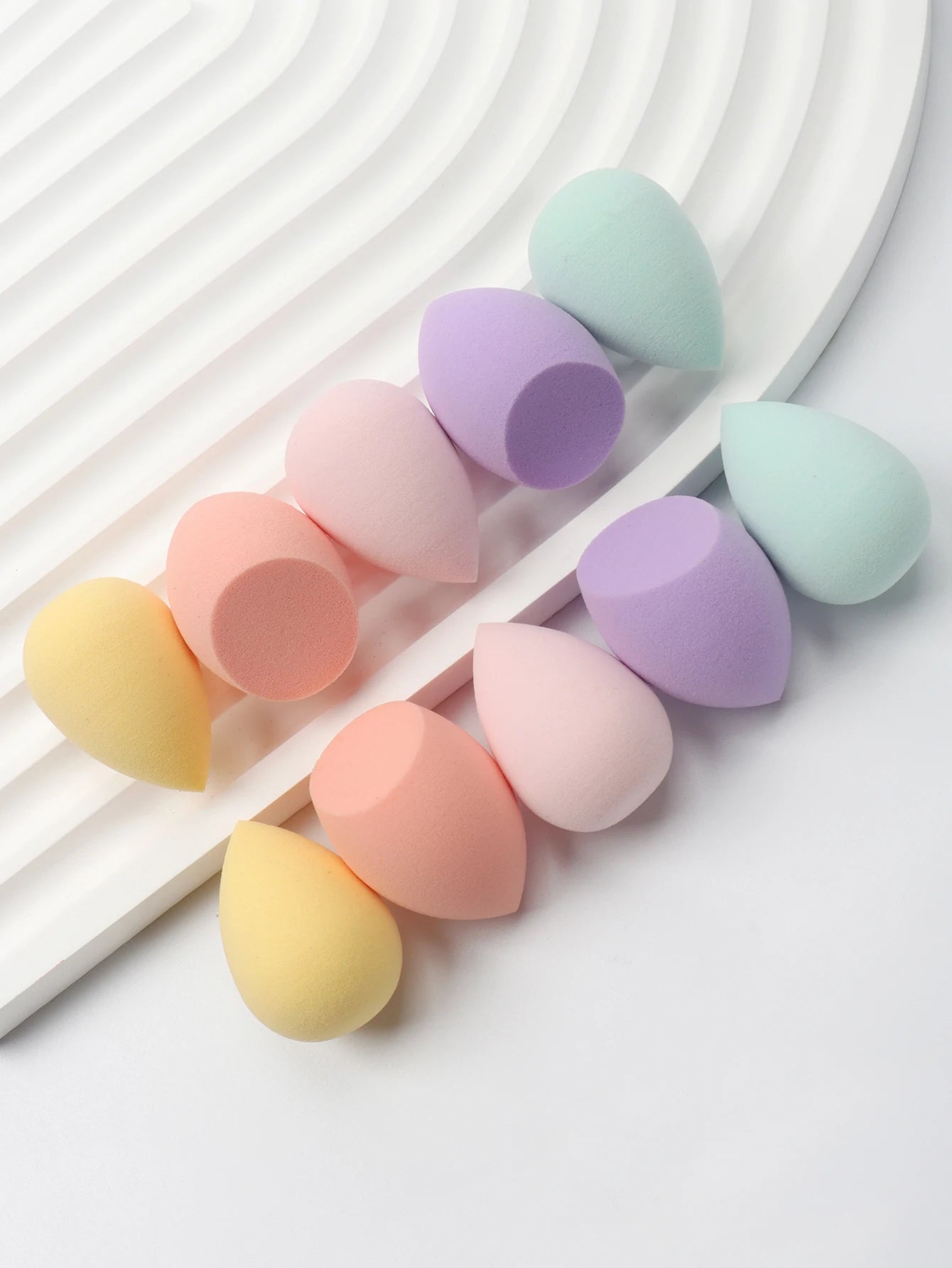 10 件 Mini Makeup Sponge Powder Puff Beauty Sponge for Makeup Concealer Liquid Foundation Face Cosmetic Puff Make up Sponge Beauty World Shop
