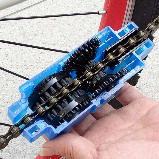 Portable Bicycle Chain Cleaner Bike Brushes Scrubber Wash Tool Mountain Cycling Cleaning Kit Outdoor Accessory Beauty World Shop