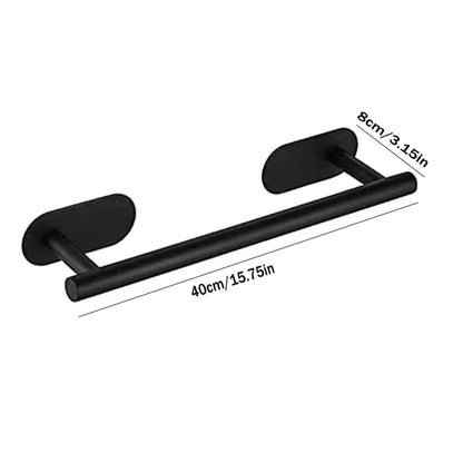 40cm Wall Hanging Towel Holder Stainless Steel Self Adhesive Towel Rail Without Drilling Towel Rack for Bathroom Kitchen Beauty Trend Shop