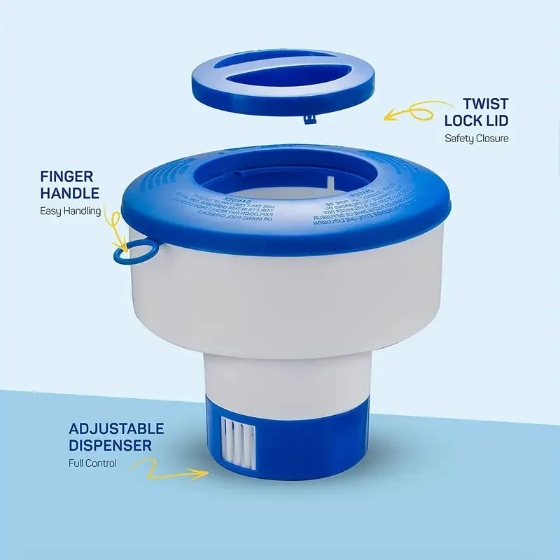 Enduring Pool Floating Dispenser - Automatic Sterilizer for Chlorine Tablets ,Chemical Floater Beauty World Shop