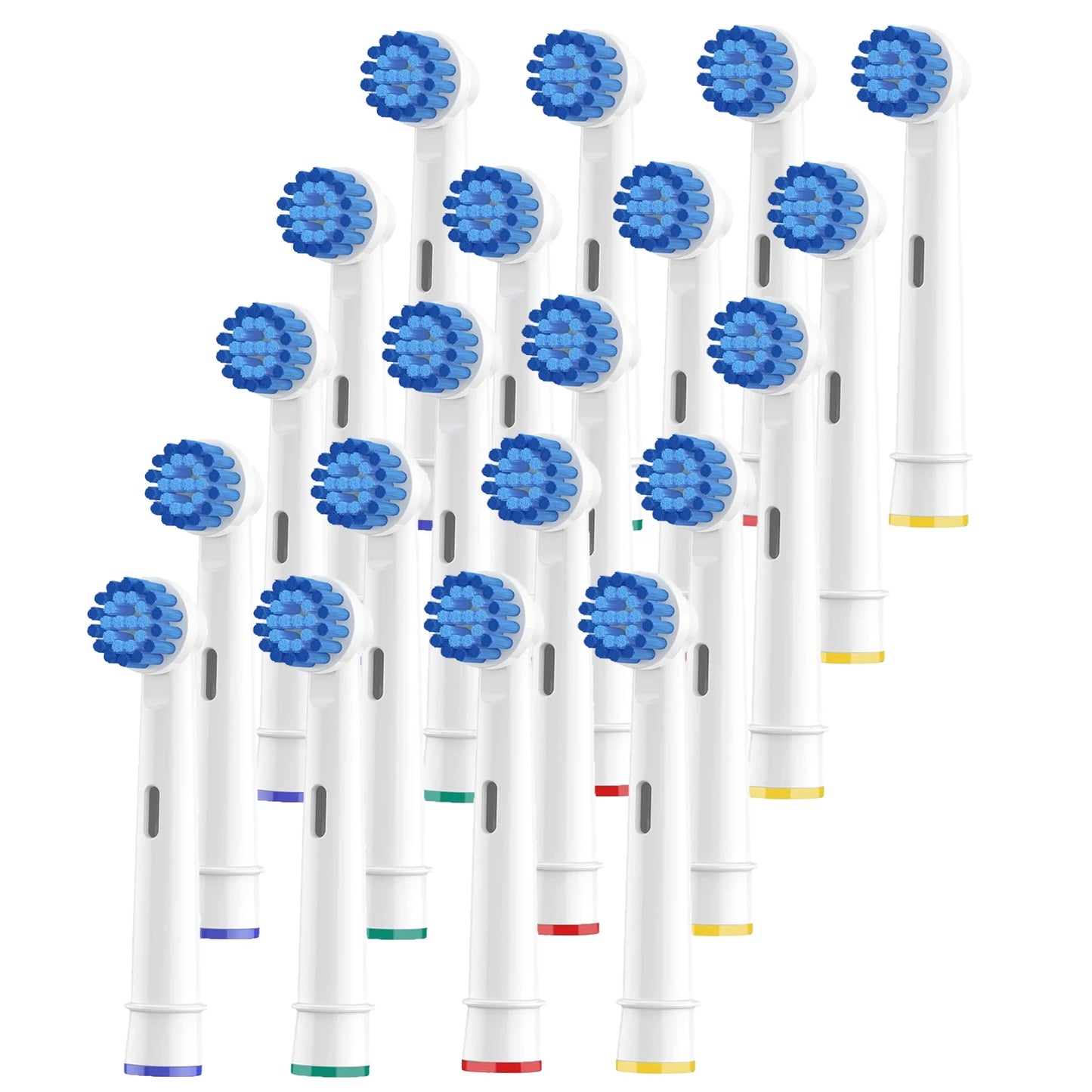 4/8/12/16/20 Pack Sensitive Gum Care Soft Bristle Replacement Brush Heads Compatible with Oral b Braun Electric Toothbrush Beauty World Shop