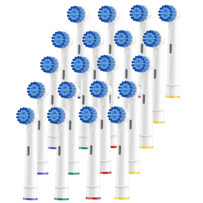 4/8/12/16/20 Pack Sensitive Gum Care Soft Bristle Replacement Brush Heads Compatible with Oral b Braun Electric Toothbrush Beauty World Shop