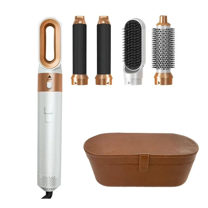 5 in 1 Hair Dryer Brush Hot Comb Set Professional Curling Iron Hair Straightener Styling Tool For Professional Hair Dryer Beauty World Shop