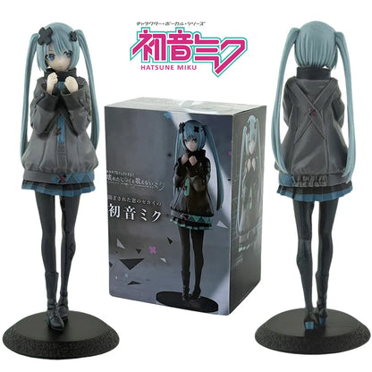 New 2026 Desktop Cute 8.07inch Hatsune Miku Kwaii Style Anime Figure Toys PVC Model Collector Doll Birthday Gift Beauty World Shop