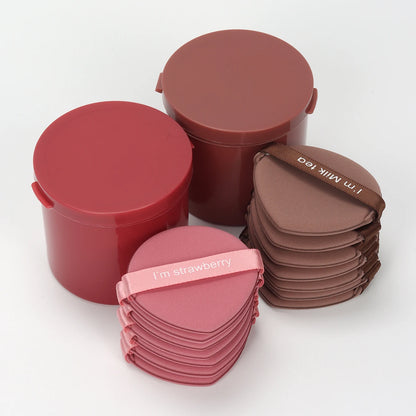 Karsyngirl 7Pcs/Box Strawberry Cosmetic Puff Set Double Side Women Soft Makeup Sponge Beauty Make up Powder Tools Beauty World Shop