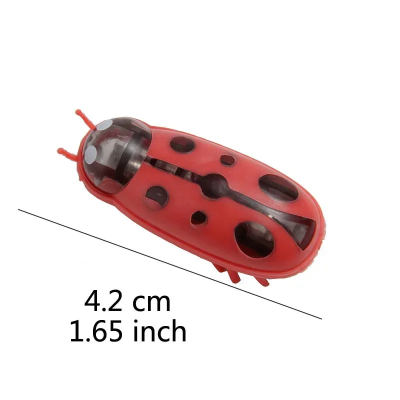 Funny Electric Bugs Catnip Toy Automatic Tunnel Mini Robot Bug Vibration Insect Toys For Cats Battery Operated Cockroach Ladybug Beauty World Shop