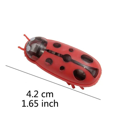 Funny Electric Bugs Catnip Toy Automatic Tunnel Mini Robot Bug Vibration Insect Toys For Cats Battery Operated Cockroach Ladybug Beauty World Shop