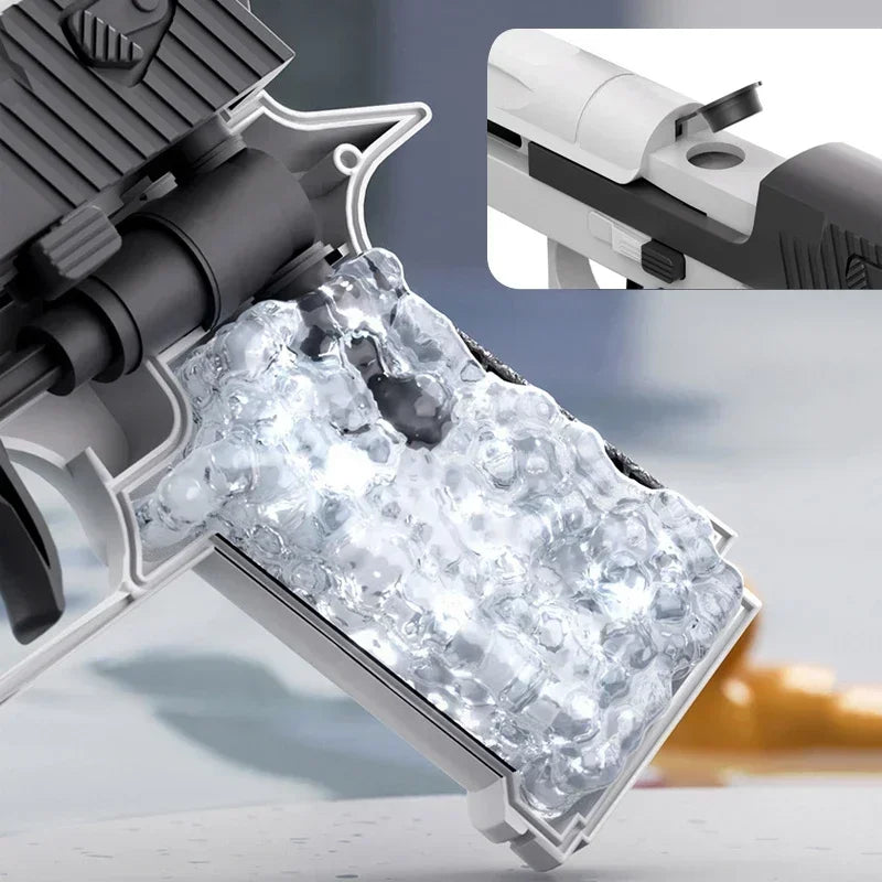 Hot Mini Desert Eagle Mechanical Continuous Firing Water Gun Small Pistol Summer Outdoor Beach Poor Toy Shoot Water Gun for Kids Beauty World Shop