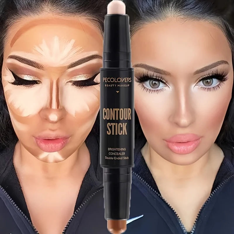 Contouring Stick with Double-headed Concealer Highlighter for Three-dimensional Nose Bridge Shadow V Face High Nose Bridge Beauty World Shop