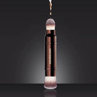 Hourglass Makeup Brush- No.15 Retractable Double-Ended Complexion Brush Soft Fiber Hair Fashion Design Single Face Brush Beauty World Shop