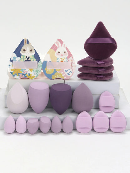 20 Pcs Pink Makeup Sponge and Makeup Puff Set Suitable for Face Cream and Powder Concealer Powder Makeup Machine Beauty World Shop