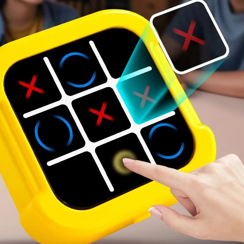 Electronic Chessboard Tic Tac Toe Multifunctional Children's Education Strategy Toy  Parent-Child Fun Interactive Brain Game Beauty World Shop