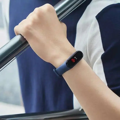 official Silicone Strap For Xiaomi Mi Band 4 5 6 7 Bracelet Sport Watch Wristband Miband4 miband7 Correa Mi band 3 4 5 6 7 Band Beauty Fashion