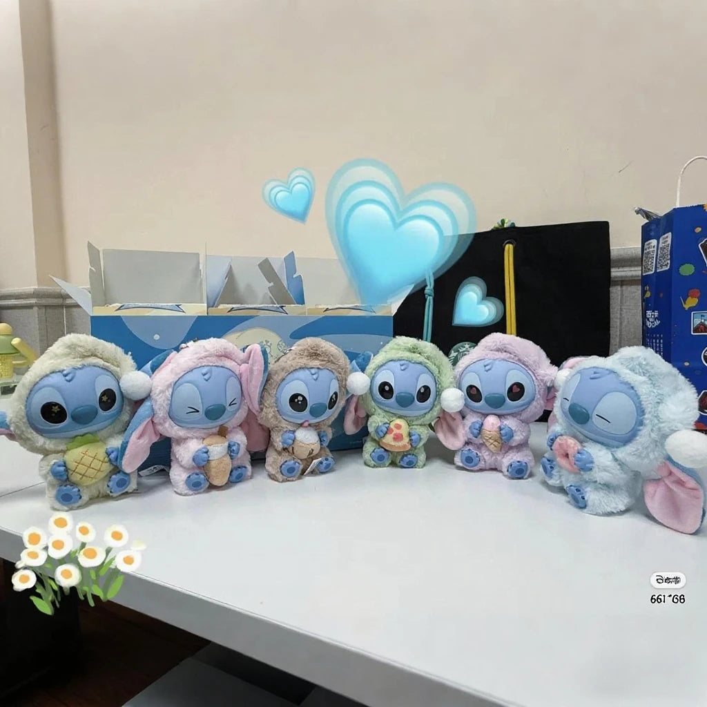 Disney 2025  Pin Eating Bedtime Series Blind Plush Toy Cute Doll Box Mysterious Hanging Bag Decorative Gif Beauty World Shop