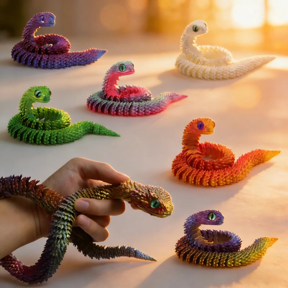3d Printed Toys Home Decoration Desktop Decorations Anime Figures Articulating Home Decor Items 3D Printing Snake Eggs Rotating Beauty World Shop