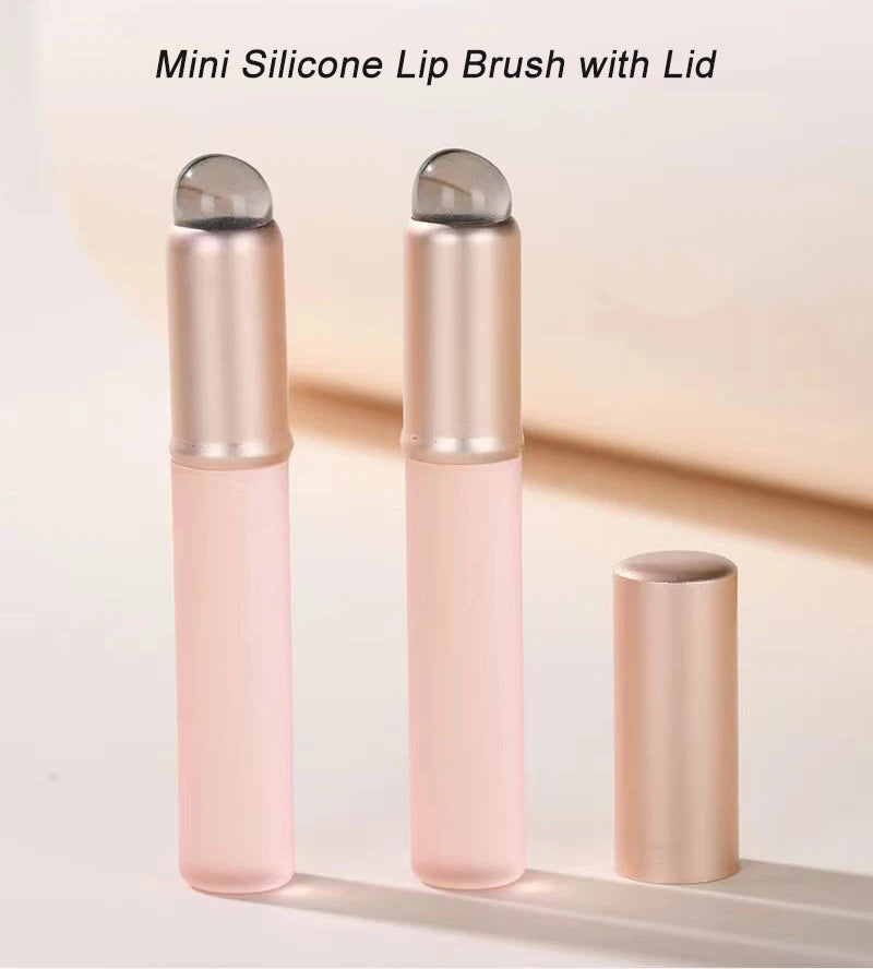 Upgrade Silicone Lip Brush With Cover Angled Concealer Brush Lipstick Application Smudge Balm Lip Make Up Brush Cosmetic Tool Beauty World Shop